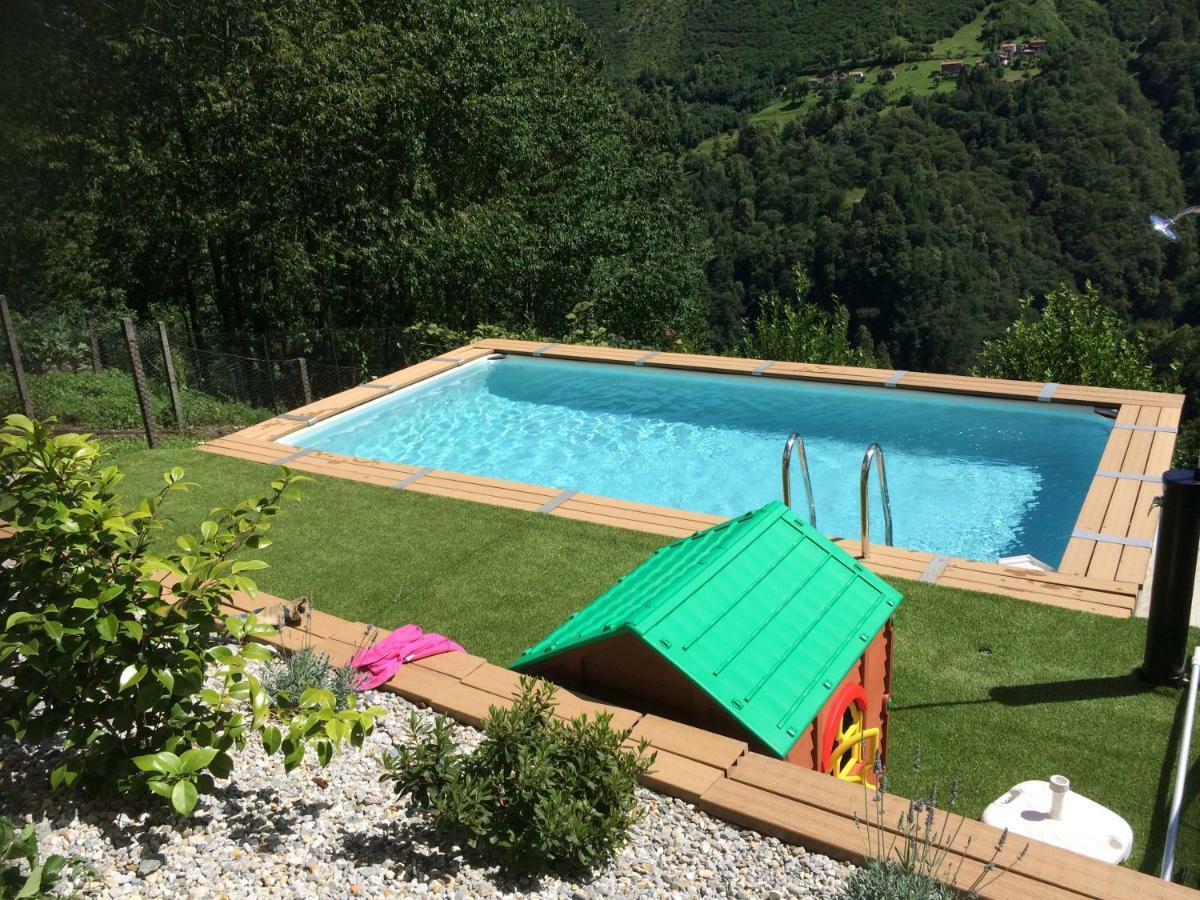 Chalet Con Piscina Garzeno Εξωτερικό φωτογραφία